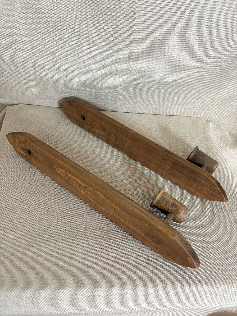 Vintage Pair 15” Wooden Wall Candle Sconces Mid Century Modern Scandinavian - Picture 7 of 13
